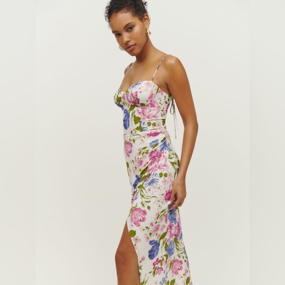 Reformation Kourtney Midi Dress in Donna Size 6 - Picture 3 of 6